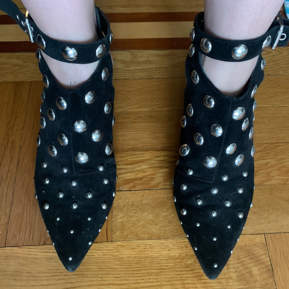 Topshop mule-bootie with ankle straps